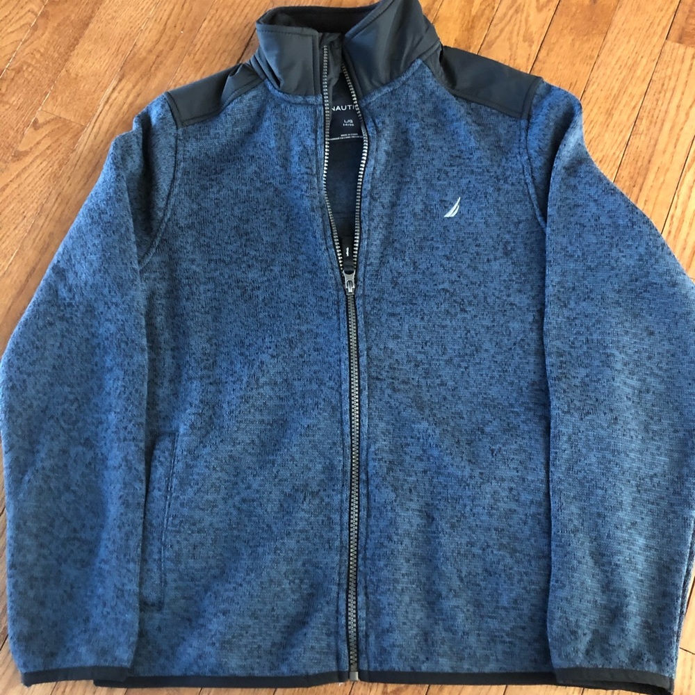 Nautica boys zip jacket - large - Navy